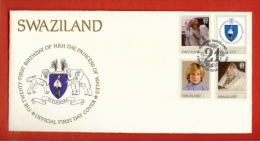 SWAZILAND, 1982,  Mint FDC , Diana 21 Years,   Nr(s) 403-406,  F 858 - Swaziland (1968-...)