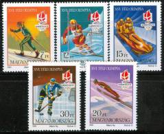 HUNGARY - 1991.Winter Olympics,Albertville/Ski,Bob,Hockey MNH! Mi 4175-4179 - Nuevos