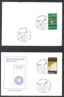Germany 4 Cards With Imprint And Cancellation Handbal Summer Olympics Boblingen  Ausburg Goppingen Ulm 1972 - Balonmano