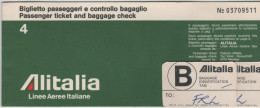 Biglietto Aereo Alitalia - FORLI'-ROMA-ADDIS ABEBA-ROMA-FORLI' - 1973 - Monde