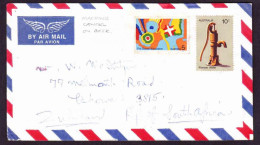 Australia On Cover To South Africa - 1972 (1975) - Pioneer Water, PreSchool Education - Machine Cancel Envelope Back - Briefe U. Dokumente