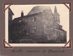Photo Originale 1932 Exceptionnel  Moresnet ( Plombieres La Calamine )  Vallée De La Gueule Vieille Maison Et église - Plaatsen