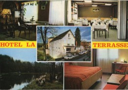 L52 /  DEPT 46 CPSM 1970 LA CAPELLE MARIVAL HOTEL " LA TERRRASSE "  MULTIVUES  / NEUVE - Lacapelle Marival