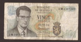 België Belgique Belgium 15 06 1964 20 Francs Atomium Baudouin. 2 M 2467307. - 20 Francos