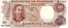 PHILIPPINES  10 Piso   Non Daté (1969)   Pick 144a  Signature 7          ***** BILLET  NEUF ***** - Filippijnen