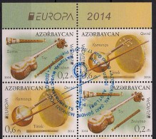 2014 Aserbaidschan / Azerbaijan / Azerbaidjan Booklet Mi. 1038-9 D   Used Europa - 2014