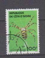 Cote D'ivoire YV681 O 1984 Araignée - Ragni