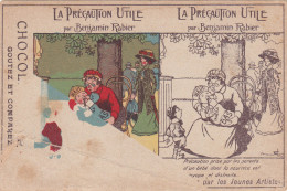 ¤¤   - Illustrateur " Benjamin RABIER " Carte à Système à Pliure  -  La Précaution Utile  -  ¤¤ - Rabier, B.