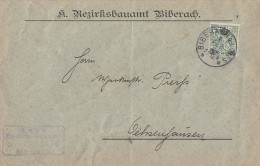 Württemberg Brief EF Minr.219 Biberach 6.2.06 - Storia Postale