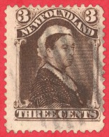 Newfoundland # 51 - 3 Cents -  O- Dated 1880-1896 - Queen Victoria /  Reine Victoria - 1865-1902