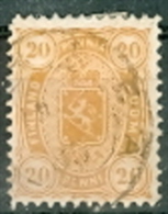 Finnland Mi. 22 (Z: 12,5) Gest. Wappen Löwe - Lettres & Documents