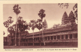 Cpa,CAMBODGE,baphuan,ruines D´angkor,angkor-vath,rout E Du Temple,12ème Siècle,rare,hindou,vishno U,bouddhiste,rare,khmè - Cambodia