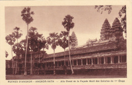 Cpa,CAMBODGE,baphuan,ruines D´angkor,angkor-vath,rout E Du Temple,12ème Siècle,rare,hindou,vishno U,bouddhiste,rare,khmè - Cambodge