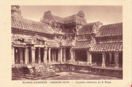 Cpa,CAMBODGE,baphuan,ruin Es D´angkor,angkor-vath,rout E Du Temple,12ème Siècle,rare,hindou,vishno U,bouddhiste,rare,khm - Kambodscha