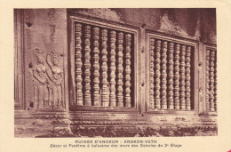 Cpa,CAMBODGE,baphuan,ruines D´angkor,angkor-vath,rout E Du Temple,12ème Siècle,rare,hindou,vishno U,bouddhiste,rare,khmè - Cambodge