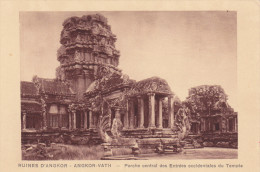 Cpa,CAMBODGE,baphuan,ruin Es D´angkor,angkor-vath,rout E Du Temple,12ème Siècle,rare,hindou,vishno U,bouddhiste,rare,khm - Cambodia