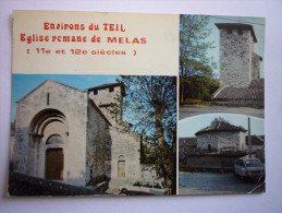 ( 07 ) Le Teil - Eglise Romane De Melas ( Pli En Bas à Droitre ( 2 Scann ) - Le Teil