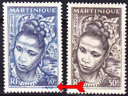 Martinique - 1947 - Martininique Girl - Variety - Ink Smudge - Ungebraucht