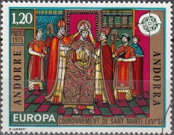 Andorre Français 1975 Michel 265 O Cote (2008) 9.15 € Europa CEPT Couronnement De Saint Marti Cachet Rond - Used Stamps