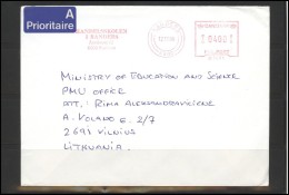 DENMARK Postal History Brief Envelope Air Mail DK 023 Meter Mark Franking Machine - Storia Postale