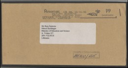 DENMARK Postal History Brief Envelope Air Mail DK 027 Meter Mark Franking Machine - Brieven En Documenten