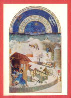 143736 / Dutch  Art  Limbourg Brothers - February - Series: Très Riches Heures Du Duc De Berry - Russia Russie Russland - Sterrenkunde