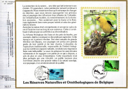 Feuillet Tirage Limité CEF 440 316 2211 2212 Réserves Naturelles Et Oritologiques De Belgique Oiseau - 1981-1990