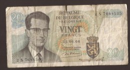 België Belgique Belgium 15 06 1964 20 Francs Atomium Baudouin. 2 S 7688505 - 20 Francs