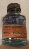 Ancienne Bouteille D'encre Stylographique "Bleu Stephens" RADIO - Tintenfässer