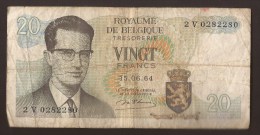 België Belgique Belgium 15 06 1964 20 Francs Atomium Baudouin. 2 V 0282280 - 20 Francs
