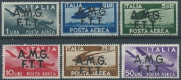 1947 TRIESTE A POSTA AEREA DEMOCRATICA 6 VALORI MNH ** - ED235 - Poste Aérienne