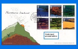 GB 2004-0009, "A British Journey: Northern Ireland" FDC, Garrison Enniskillen SHS - 2001-2010 Decimal Issues