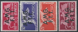 1947-48 TRIESTE A ESPRESSO DEMOCRATICA 4 VALORI MH * - ED261-2 - Eilsendung (Eilpost)