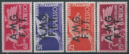 1947-48 TRIESTE A ESPRESSO DEMOCRATICA 4 VALORI MH * - ED262 - Eilsendung (Eilpost)