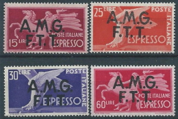 1947-48 TRIESTE A ESPRESSO DEMOCRATICA 4 VALORI MNH ** - ED265 - Express Mail