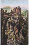 Germany Deutschland, Sächsische Schweiz Bastei Basteibrucke - Bastei (sächs. Schweiz)