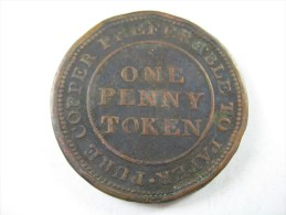 1813     ONE PENNY TOKEN LOT 24 NUM 12 - Other & Unclassified