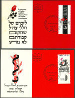 Israel MC - 1975, Michel/Philex No. : 637-638, - MNH - *** - Maximum Card - Maximumkarten