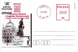 POLONIA - 1999 LODZ Emax Expo Filatelica - Ema Affrancatura Meccanica Rossa Red Meter - 673 - Esposizioni Filateliche