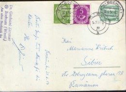 Germany/ Berlin - Postal Stationery Postcard Circulated In 1954 - 100 Jahre KV- Studentenum Bochum, PP 356 - 2/scans - Privatpostkarten - Gebraucht