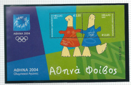 Greece 2003 Athens 2004 Mascots Of The Olympic Games M/S 1 MNH P0001 - Blokken & Velletjes