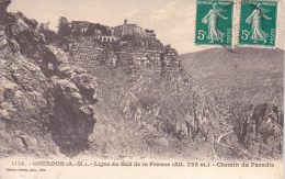 Gourdon  (A.M.)  Ligne Du Sud De La France  1912 - Gourdon