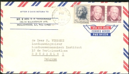 Lettre Expédiée De New-York Vers Bruxelles En 1972 - Otros & Sin Clasificación