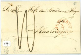 HANDGESCHREVEN BRIEF 1853 Van AMSTERDAM Naar VLAARDINGEN (8492) - Storia Postale