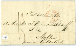 E.o. HANDGESCHREVEN BRIEF 1855 Van PARIS FRANCE Naar DEN HAAG (8495) - ...-1852 Prephilately