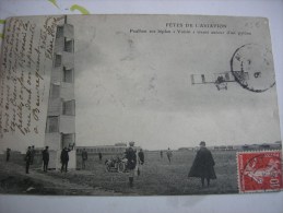 Bétheny Aérodrome Fêtes Aviation Paulhan Sur Biplan - Bétheny