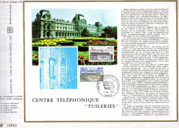 Feuillet Tirage Limité CEF 233 Centre Téléphonique Tuileries Téléphone - Brieven En Documenten