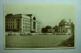 Birmingham - Civic Centre And Hall Of Memory - Birmingham