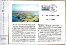 Feuillet Tirage Limité CEF 251 écluse François Ier Le Havre Port - Brieven En Documenten