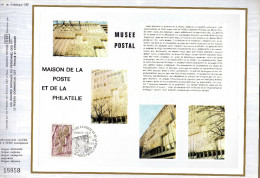 Feuillet Tirage Limité CEF 261 Musée Postal Maison De La Poste Et De La Philatélie - Brieven En Documenten